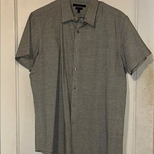 Marc Anthony Gray Casual Button Down Shirt